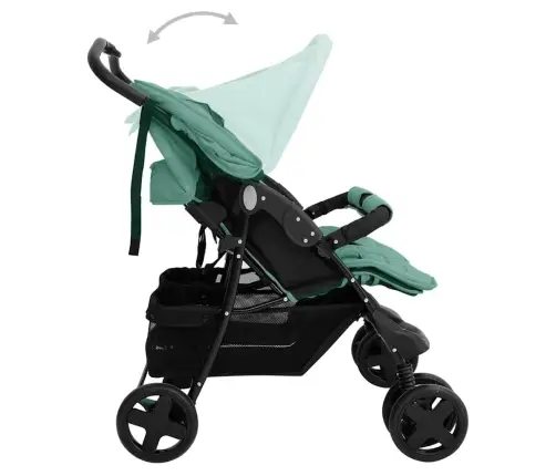 Dvīņu Ratiņi, Zaļi, Tērauds Vidaxl