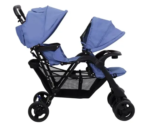 Dvīņu Ratiņi, Tumši Zili, Tērauds Vidaxl