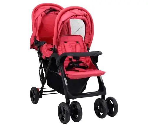 Dvīņu Ratiņi, Sarkani, Tērauds Vidaxl