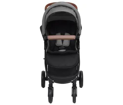 Divi-Vienā Sporta Ratiņi Gaiši Pelēki, Tērauds Vidaxl