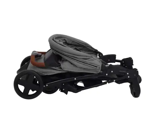 Divi-Vienā Sporta Ratiņi Gaiši Pelēki, Tērauds Vidaxl