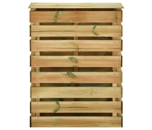 Liistudega Kompostikast, 3 Tk, 80 X 50 X 100 cm Männipuit