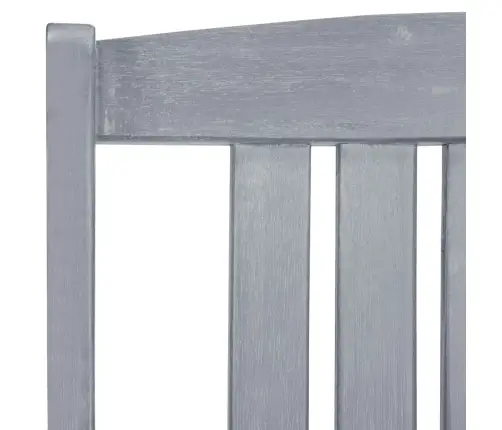 Sodo Kėdės, 8Vnt., Pilkos Spalvos, Akacijos Medienos Masyvas