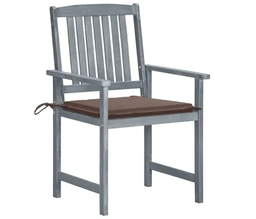 Dārza Krēsli Ar Matračiem, 8 Gab., Akācijas Masīvkoks, Pelēki Vidaxl Dārza Krēsli Ar Matračiem, 8 Gab., Akācijas Masīvkoks, Pelēki Vidaxl