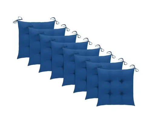 Dārza Krēsli Ar Spilveniem, 8 Gab., Akācijas Masīvkoks, Pelēki Vidaxl