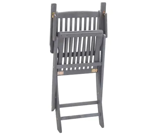 Saliekami Āra Krēsli, 8 Gab., Akācijas Masīvkoks Vidaxl