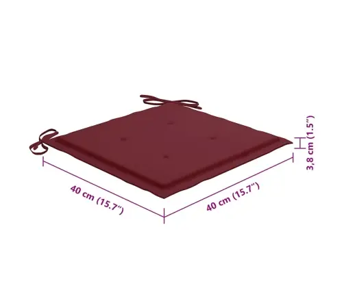 Kokkupandavad Aiatoolid 8 Tk Patjadega, Akaatsiapuit