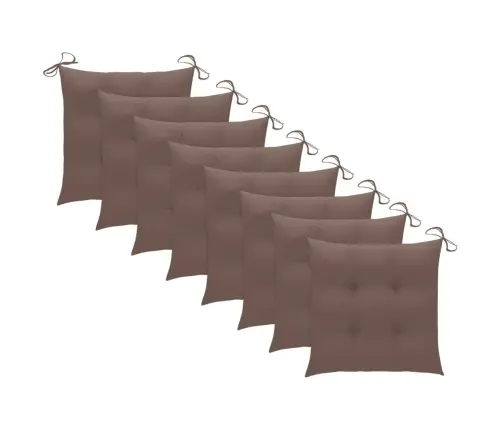 Sulankstomos Lauko Kėdės Su Pagalvėlėmis, 8Vnt., Akacija