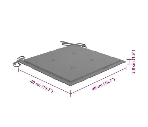 Saliekami Āra Krēsli Ar Matračiem, 8 Gab., Akācijas Masīvkoks Vidaxl