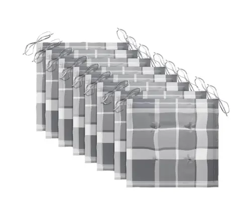 Saliekami Āra Krēsli Ar Matračiem, 8 Gab., Akācijas Masīvkoks Vidaxl