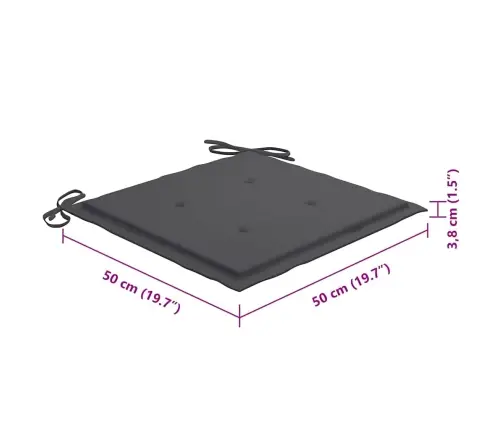 Dārza Krēsli Ar Matračiem, 4 Gab., Akācijas Masīvkoks Vidaxl