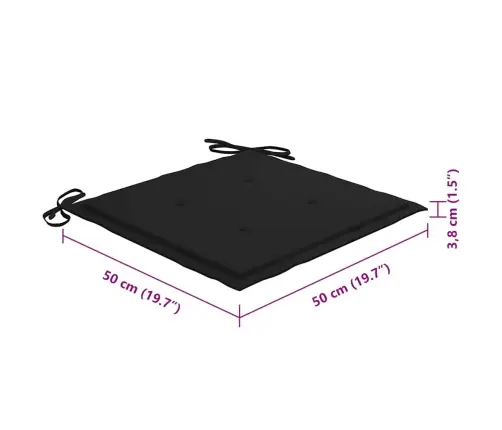 Dārza Krēsli Ar Matračiem, 4 Gab., Akācijas Masīvkoks Vidaxl