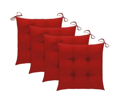 Lauko Valgomojo Kėdės Su Pagalvėlėmis, 4Vnt., Akacijos Masyvas