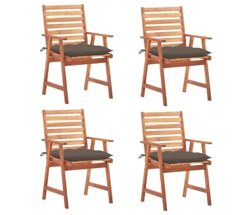 Dārza Krēsli Ar Matračiem, 4 Gab., Akācijas Masīvkoks Vidaxl Dārza Krēsli Ar Matračiem, 4 Gab., Akācijas Masīvkoks Vidaxl