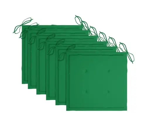 Lauko Valgomojo Kėdės Su Pagalvėlėmis, 6Vnt., Akacija