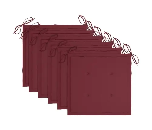 Dārza Krēsli Ar Matračiem, 6 Gab., Akācijas Masīvkoks Vidaxl