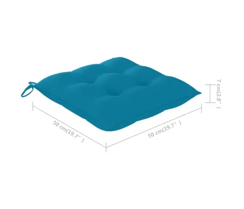 Lauko Valgomojo Kėdės Su Pagalvėlėmis, 6Vnt., Akacija