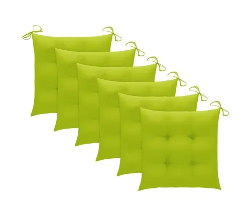 Dārza Krēsli Ar Matračiem, 6 Gab., Akācijas Masīvkoks Vidaxl