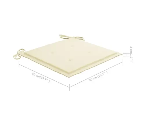 Dārza Krēsli Ar Matračiem, 8 Gab., Akācijas Masīvkoks Vidaxl