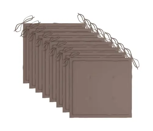 Lauko Valgomojo Kėdės Su Pagalvėlėmis, 8Vnt., Akacijos Masyvas