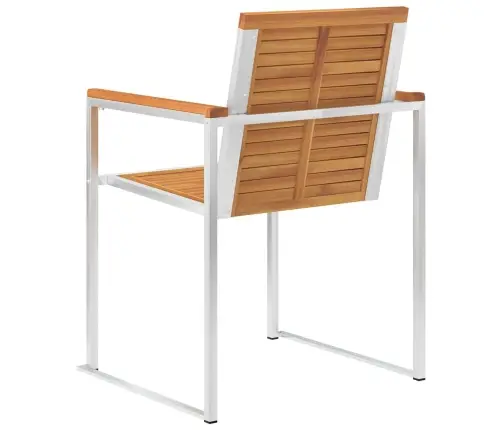 Sodo Kėdės, 6Vnt., Akacijos Masyvas Ir Nerūdijantis Plienas