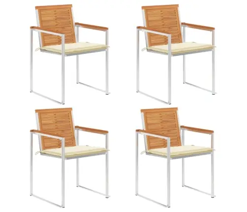 Dārza Krēsli Ar Matračiem, 4 Gab., Akācijas Masīvkoks Vidaxl Dārza Krēsli Ar Matračiem, 4 Gab., Akācijas Masīvkoks Vidaxl