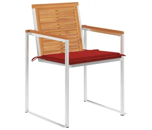 Dārza Krēsli Ar Matračiem, 8 Gab., Akācijas Masīvkoks Vidaxl