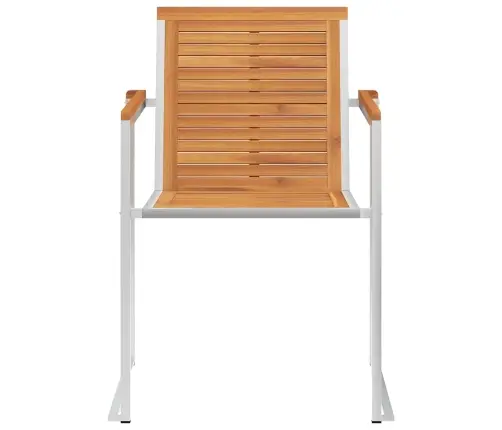 Dārza Krēsli Ar Matračiem, 8 Gab., Akācijas Masīvkoks Vidaxl