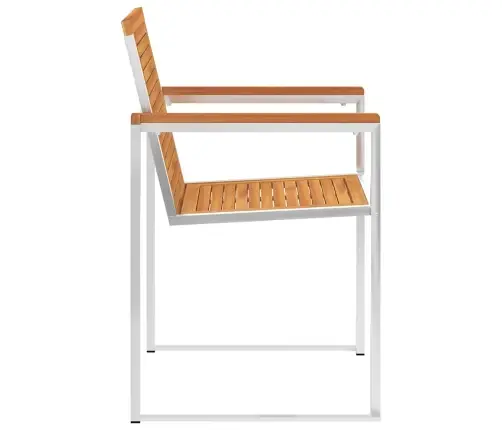 Dārza Krēsli Ar Matračiem, 8 Gab., Akācijas Masīvkoks Vidaxl