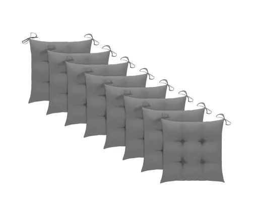 Dārza Krēsli Ar Matračiem, 8 Gab., Akācijas Masīvkoks Vidaxl