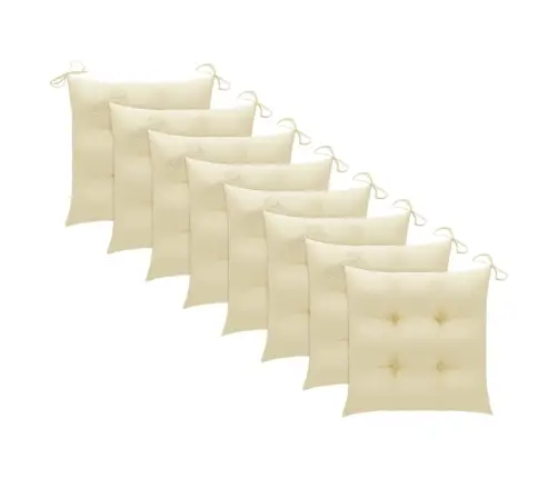 Dārza Krēsli Ar Matračiem, 8 Gab., Akācijas Masīvkoks Vidaxl