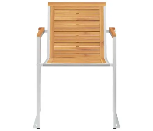 Dārza Krēsli Ar Matračiem, 4 Gab., Masīvs Tīkkoks Vidaxl