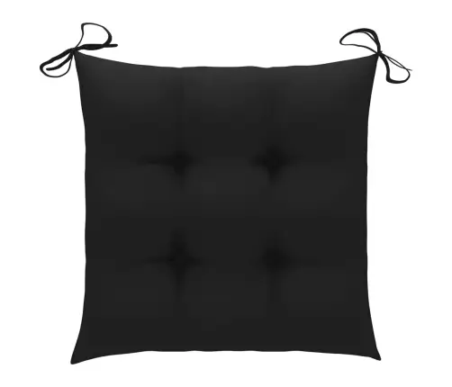 Sodo Kėdės Su Pagalvėlėmis, 4Vnt., Tikmedžio Medienos Masyvas