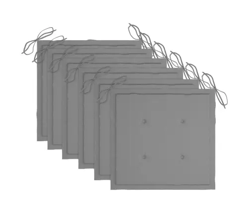 Aiatoolid Patjadega, 6 Tk, Tiikpuu Aiatoolid Patjadega, 6 Tk, Tiikpuu