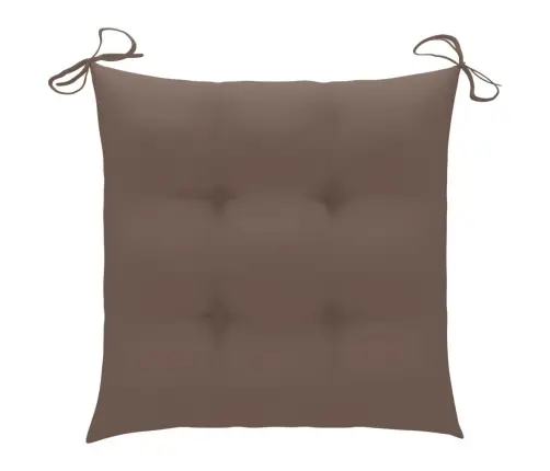 Dārza Krēsli Ar Matračiem, 6 Gab., Masīvs Tīkkoks Vidaxl