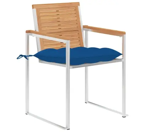 Dārza Krēsli Ar Matračiem, 6 Gab., Masīvs Tīkkoks Vidaxl