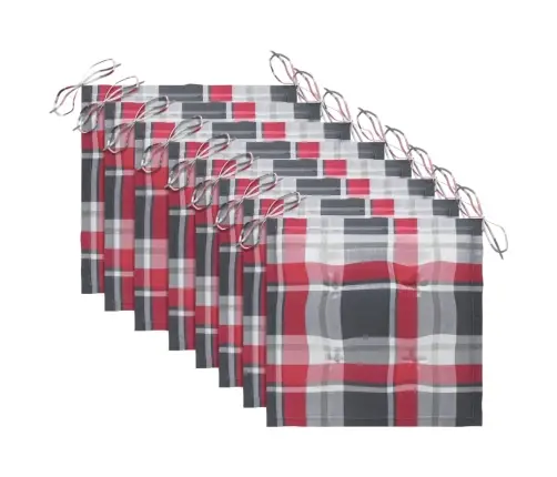 Sodo Kėdės Su Pagalvėlėmis, 8Vnt., Tikmedžio Medienos Masyvas