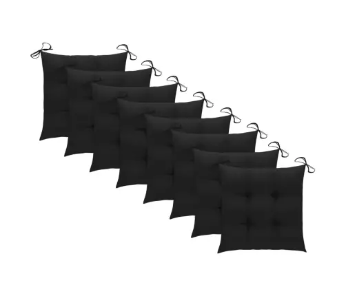 Dārza Krēsli Ar Matračiem, 8 Gab., Masīvs Tīkkoks Vidaxl