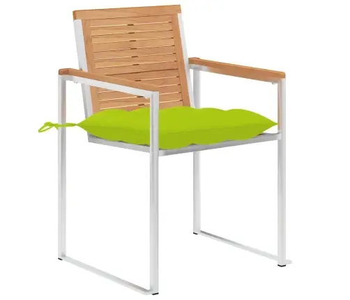 Dārza Krēsli Ar Matračiem, 8 Gab., Masīvs Tīkkoks Vidaxl