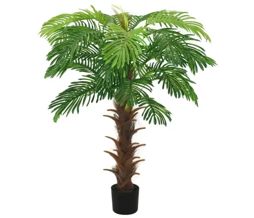 Mākslīgā Cikas Palma Ar Podiņu, 140 Cm, Zaļa Vidaxl