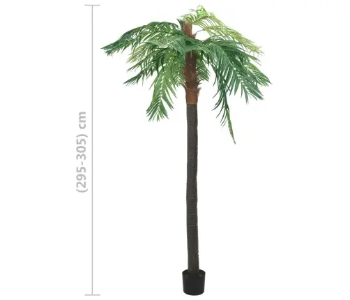 Mākslīgais Augs, Fēnikspalma Ar Podiņu, 305 Cm, Zaļa Vidaxl