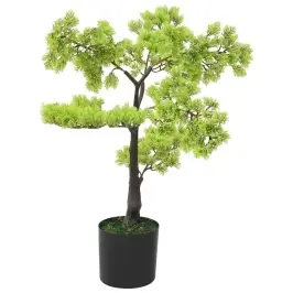 Dirbtinis Kiparisinis Bonsai Medelis Su Vazonu, 60cm Žalias