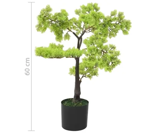 Dirbtinis Kiparisinis Bonsai Medelis Su Vazonu, 60cm Žalias