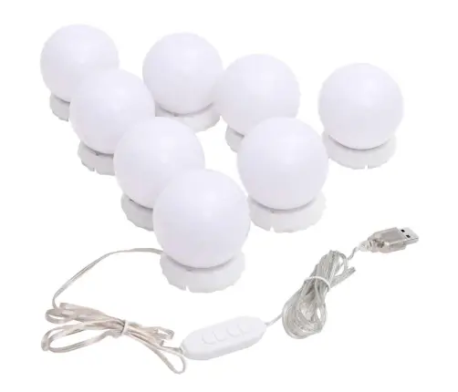 Spoguļa Gaisma Ar 8 Led Spuldzēm, Silti Un Vēsi Balta Vidaxl
