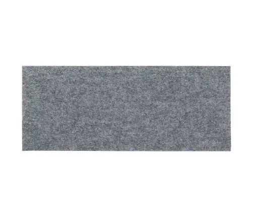 Laiptų Kilimėliai, Lipnūs, 15 Vnt., 60X25 cm Šviesiai Pilki, Stačiakampiai
