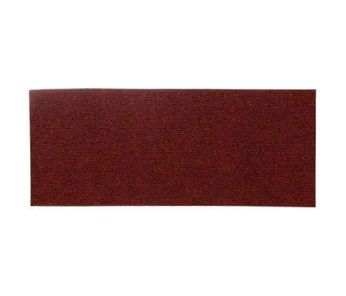 Kāpņu Paklājiņi, Pašlīmējoši, 15 Gab., 60X25 Cm, Bordo Sarkani, Taisnstūrveida Vidaxl