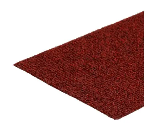 Kāpņu Paklājiņi, Pašlīmējoši, 15 Gab., 60X25 Cm, Bordo Sarkani, Taisnstūrveida Vidaxl