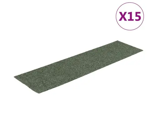 Kāpņu Paklājiņi, Pašlīmējoši, 15 Gab., 76X20 Cm, Zaļi, Taisnstūrveida Vidaxl Kāpņu Paklājiņi, Pašlīmējoši, 15 Gab., 76X20 Cm, Zaļi, Taisnstūrveida Vidaxl