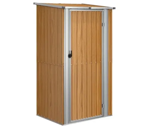 Dārza Šķūnis, Brūns, 118,5X97X209,5 Cm, Cinkots Tērauds Vidaxl