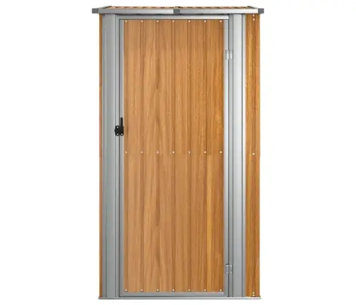 Dārza Šķūnis, Brūns, 118,5X97X209,5 Cm, Cinkots Tērauds Vidaxl